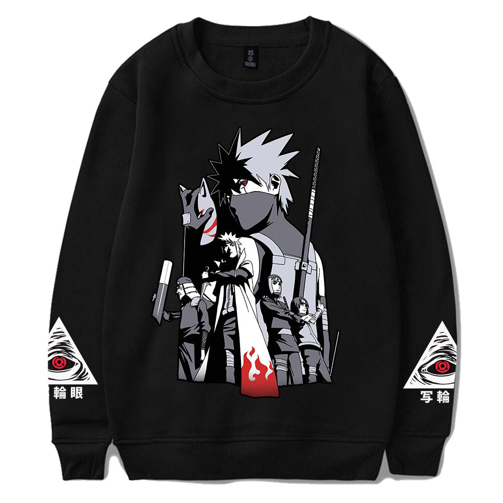 Bleach, pne piece and naruto characters hoodies